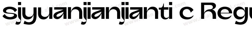 sjyuanjianjianti c Regular字体转换